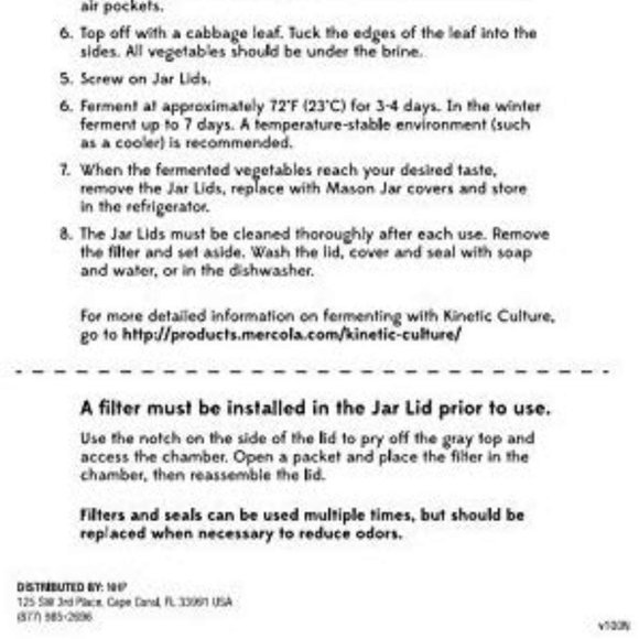 NEW Dr. Mercola Kinetic Culture Fermenting Jar Lids  I have more buy up to 6 - Picture 5 of 7